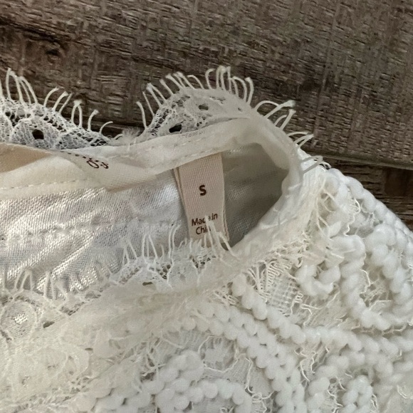 Soft Surroundings White Lace Lilith Blouse size S EUC - Picture 5 of 6
